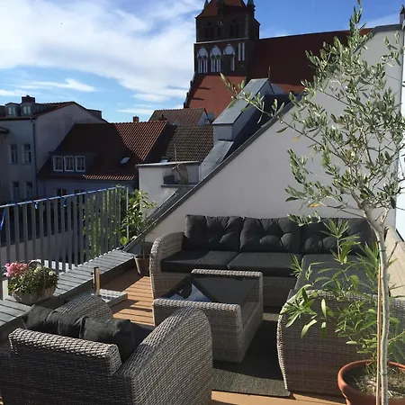 Апартаменты Mit Grosser Dachterrasse Im Herzen Greifswalds
